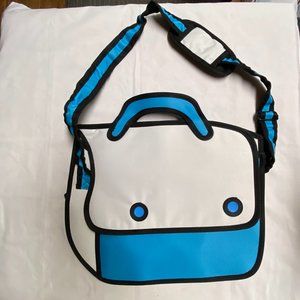 Ruyhuang 3D Jump Style 2D Drawing  Cartoon Comic Crossbody Bag/Purse